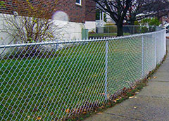 Chain link fence welding method