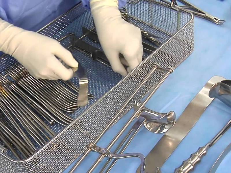 Medical disinfection basket / stainless steel sterilization basket / braid sterilization basket