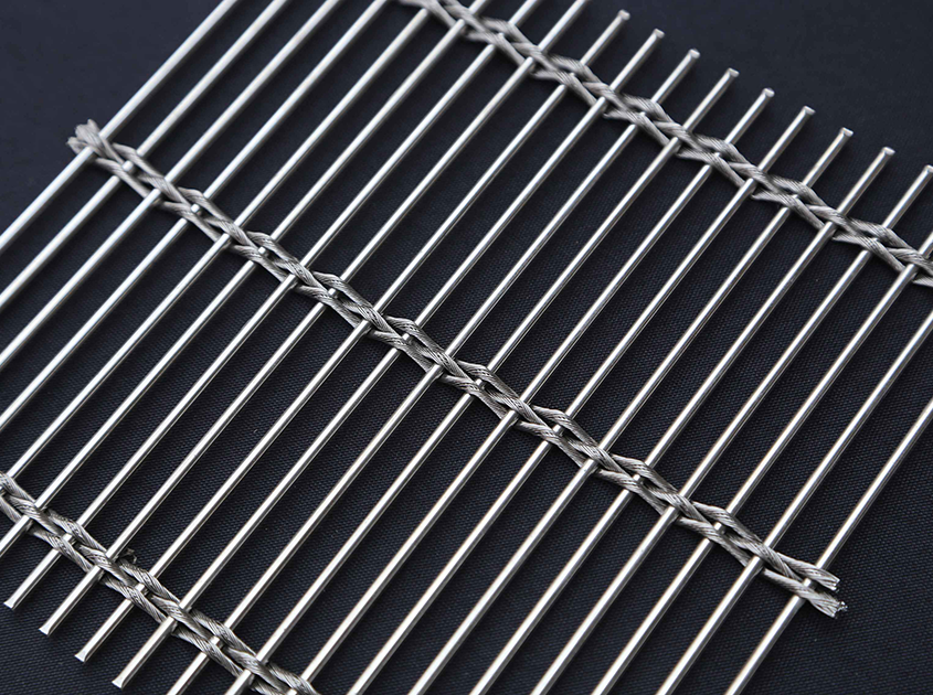 Metal woven decorative mesh