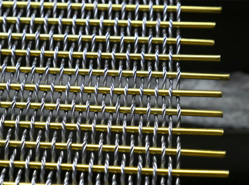 Metal woven decorative mesh