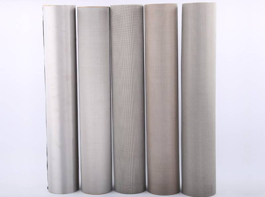 Woven stainless steel mesh plain, twill, mat weave