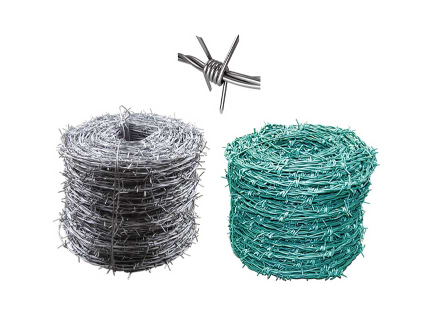 Types of green breeding barbed wire?