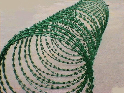 The introduction of PVC razor barbed wire