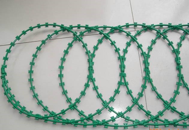 The introduction of PVC razor barbed wire