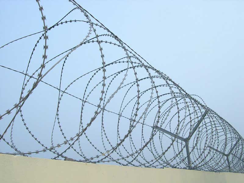 whats the barbed wire and the features?