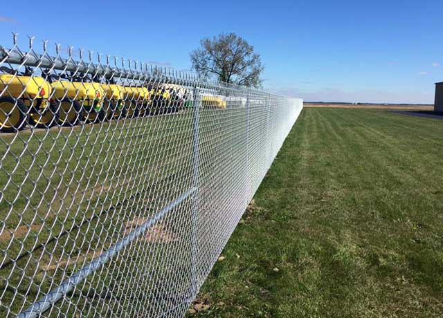 The reinforcement of public facilities is due to the chain link fence