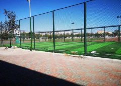 The beautiful PVC Chain link fence use as basketball court fence