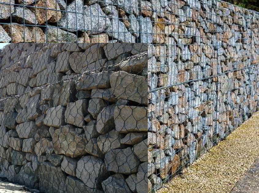 Comparison of welded gabion mesh and hexagonal gabion mesh