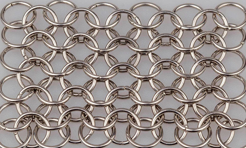 Application of metal decorative ring mesh curtain