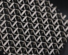 Curtain wall metal decorative mesh includes