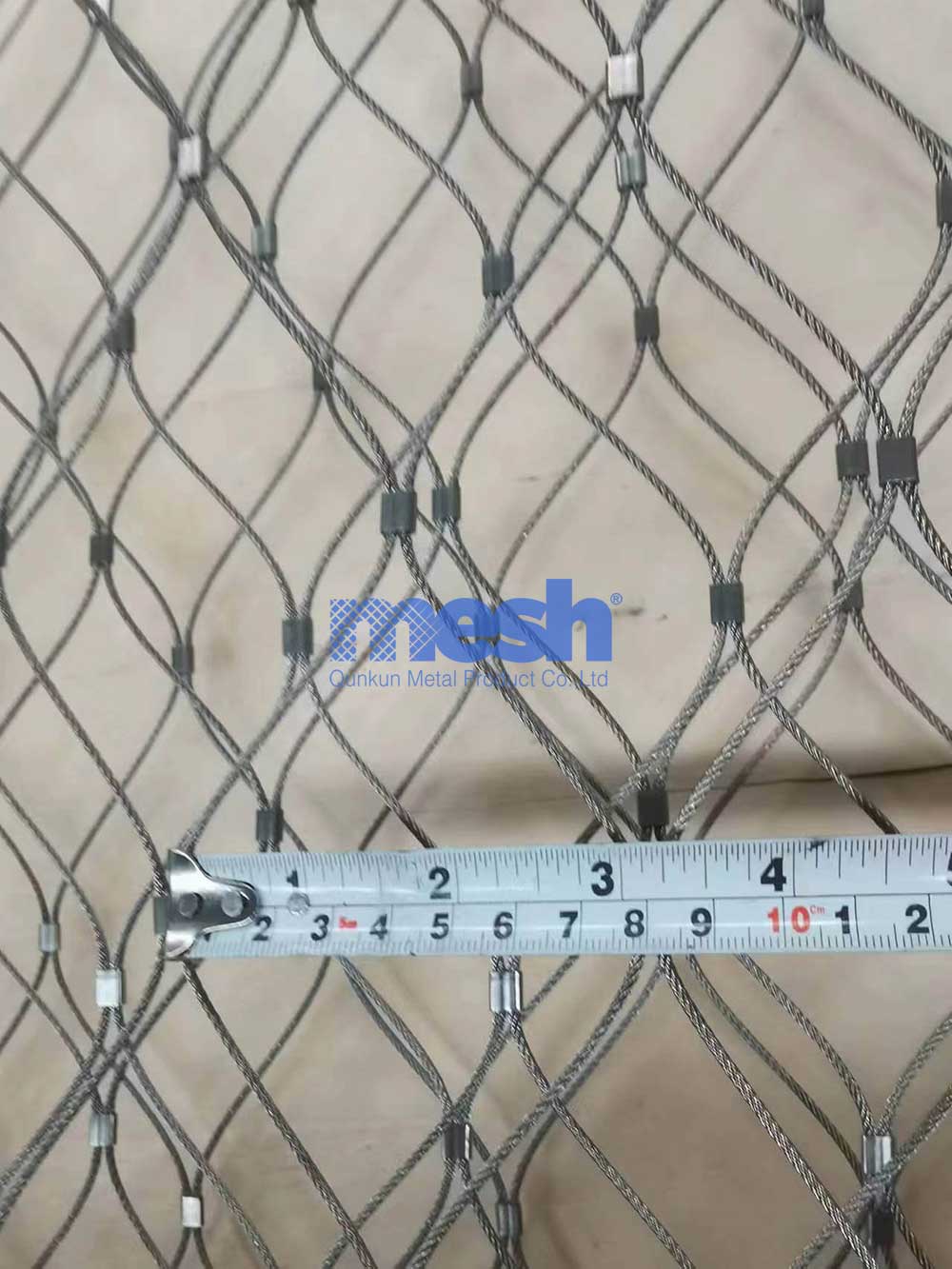 Wire Rope Mesh as security for balconies and railings